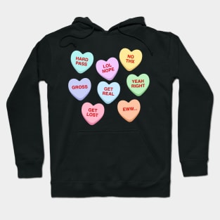 Funny Conversation Hearts - Anti-Valentines Hoodie